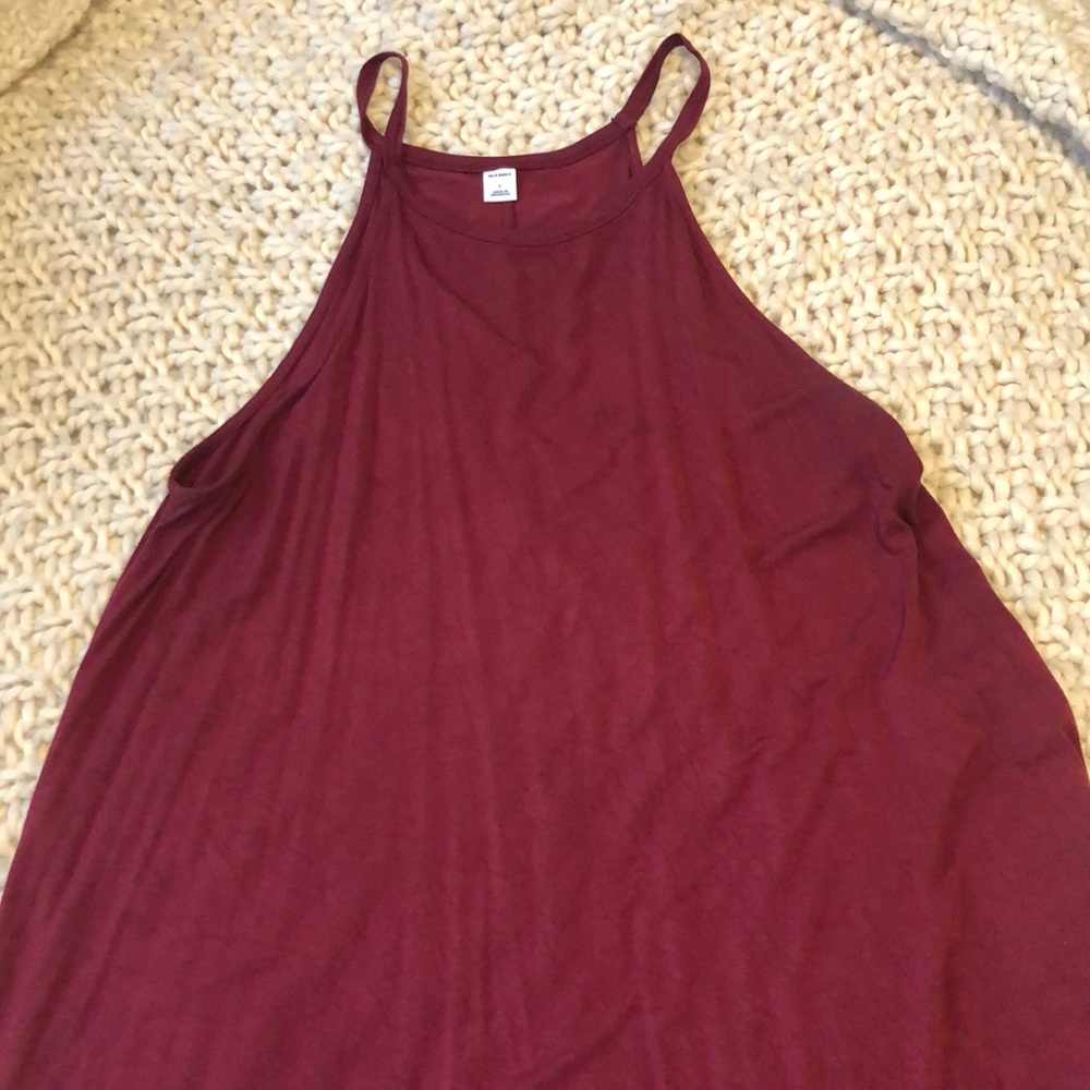 High neck swing dress